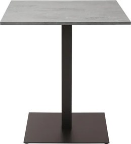 Tavolo bar ristorante pub quadrato 60x60 cm con piano laminato Cemento H 107