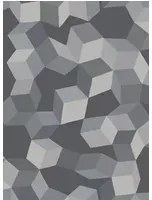 Cole & Son Carta da parati Puzzle - Grey/ Black