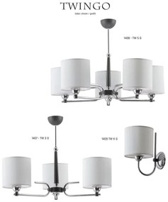 Jupiter 1409 - TW K G - Applique TWINGO 1xE27/60W/230V