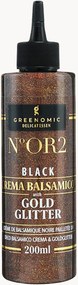 Crema di aceto balsamico con glitter oro, 2 pz