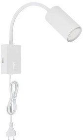 Globo 57911WW - Lampada da parete flessibile ROBBY 1xGU10/25W/230V bianco