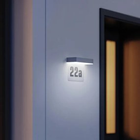 Steinel 065935 - Numero civico solare LED 0,07W 2000mAh IP44 antracite