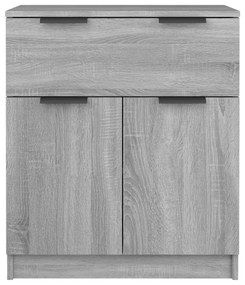 Credenza grigio sonoma 60x30x70 cm in legno multistrato