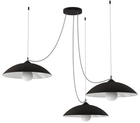 Lampadario Design Dream nero 3x E27 LUMICOM