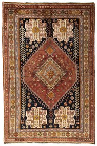 Shiraz Tappeto 160 x 240 Rosso (Iran) Annodato A Mano