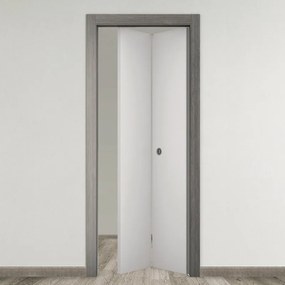 Porta pieghevole a libro simmetrica Nida grigio L 70 x H 210 cm sinistra