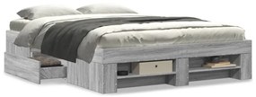 Giroletto Grigio Sonoma 140x200 Cm İn Legno Multistrato /