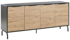 Credenza vintage 2 ante 5 cassetti Sherman cm 200 x 40 x 85h