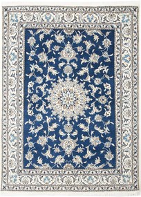 Nain Tappeto 200x150 Blu (Iran) Annodato A Mano