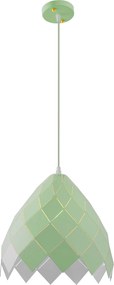 Lampada Da Soffitto Pensile Metallico Verde APP339-1CP