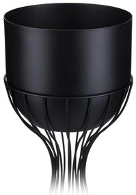 Vaso da fiori in metallo LOFT 56x20 cm nero