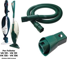 Tubo Flessibile per Folletto Vorwerk 130 - 131 - 135 - 136...