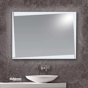 Specchio Linea "Polaris" Retroilluminato LED 80x60 cm Istallazione Reversibile