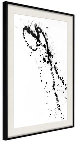 Poster  Ink Splash  Cornice Quadri Cornice nera con pass-partout, Larghezza x Altezza Home decor 20x30