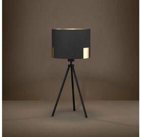Eglo 39965 - Lampada da tavolo TORTOLA 1xE27/40W/230V nero/oro