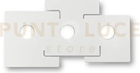 Totem plafoniera bianca 3 luci attacco gx53 lampadine incluse