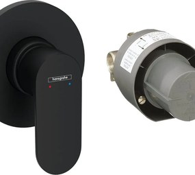Rubinetto per doccia getto aerato monocomando Stamis nero opaco HANSGROHE