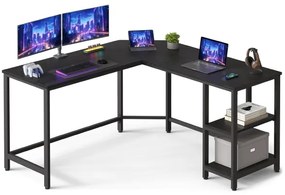 Scrivania angolare SOLEA nera