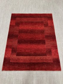 Loribaft Tappeto 190 x 150 Rosso (Iran) Annodato A Mano