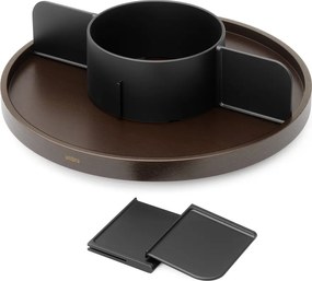 Organizer da bagno rotante in legno nero per cosmetici Bellwood - Umbra