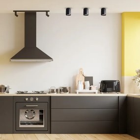 Faretto BIMA 1xGU10/25W/230V tondo nero