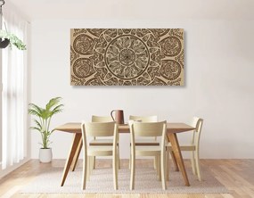 Stampa su tela – Mandala con motivo naturale astratto