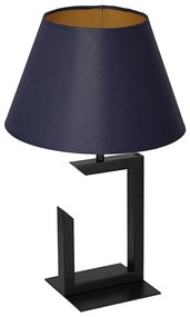 Lampada da tavolo 1xE27/60W/230V 45 cm blu/oro