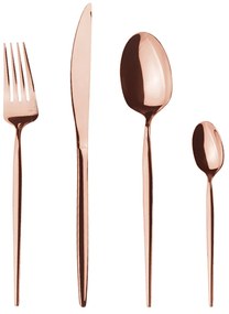 Set 24 posate rosa gold manico sottile Berlinger Haus