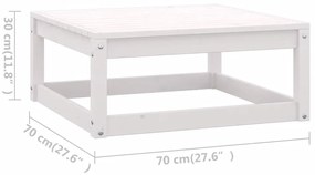 Set Divani da Giardino 7 pz con Cuscini Legno Massello di Pino