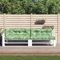 Cuscini per Pallet 5 pz con Motivo a Foglie in Tessuto 360796