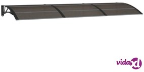vidaXL Tettoia per Porta Nera 300x100 cm Policarbonato