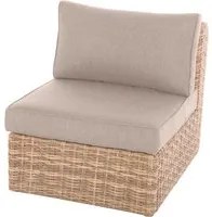 Poltrona da giardino senza braccioli Moorea beige