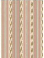 Mulberry Home Carta da parati Newport Stripe - Old Red/ Sand