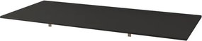 Top per lavabo Domino BADEN HAUS L 101 x H 1 x P 46 cm nero mdf, opaco