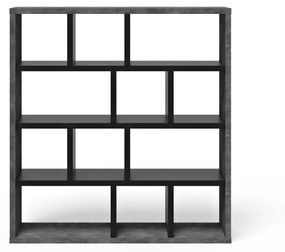 Libreria in cemento decorato grigio scuro-nero 150x159 cm Berlin - TemaHome