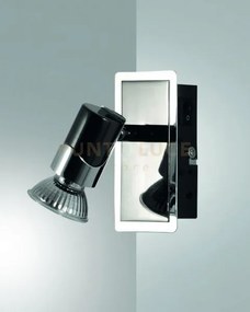 Alice spot  1xgu10 50w cromo nero s/l 2554-81-172