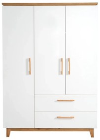 Armadio per bambini bianco in rovere 135x200 cm Finn - Roba