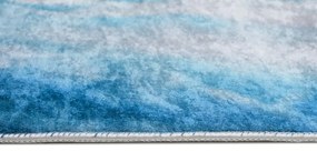 Tappeto moderno blu con motivo astratto Larghezza: 80 cm | Lunghezza: 150 cm