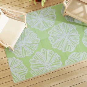 Tappeto Da Esterno Arakıl Verde 140x200 Cm İn Pp /