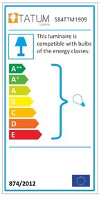 Lampada da parete nera/dorata ø 20 cm Bastos – Opviq lights