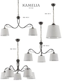 Jupiter 1362 - KM 5 V - Lampadario a catena KAMELIA 5xE27/60W/230V