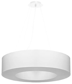 Lampada a sospensione bianca con paralume in tessuto ø 70 cm Galata - Nice Lamps