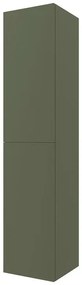 Colonna bagno sospesa 160 cm Melody verde bosco con ante reversibili