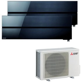 Condizionatore a muro multisplit MITSUBISHI ELECTRIC LN 9 + 9 18000 BTU classe raffreddamento A+++, nero