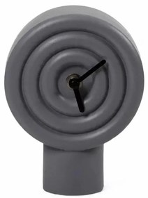 Orologio da tavolo in ceramica 16 cm 1xAA grigio