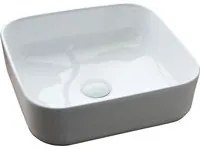 Lavabo da Appoggio 38,5x38,5x13,5 cm in Ceramica TFT Helsinki 2 Bianco