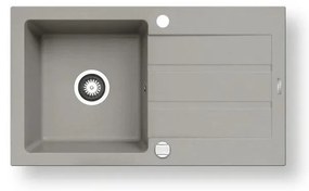 Pyramis 70053701 - Lavello cucina NEXT 76x44 cm granito/grigio