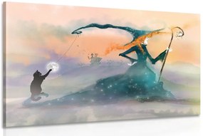 Quadro su tela – Strega disegnata