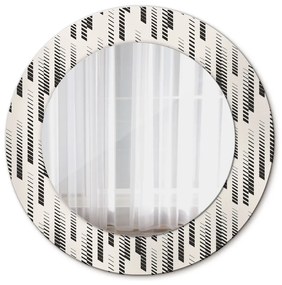 Specchio rotondo stampato Pattern a strisce fi 50 cm