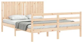 Giroletto con testiera 160x200 cm in legno massello